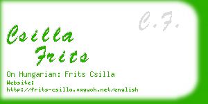 csilla frits business card